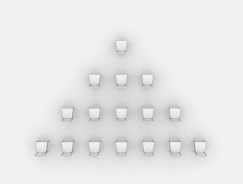 A heap of chairs
